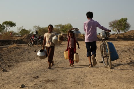 In many parts of the world, women and children have to walk for miles in dangerous terrain, just to secure enough drinking water for one day.